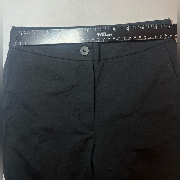 Eileen Fisher Black High Waisted Ankle Pant NWT Size PP 0-2 Cotton Lightweight - Picture 6 of 9